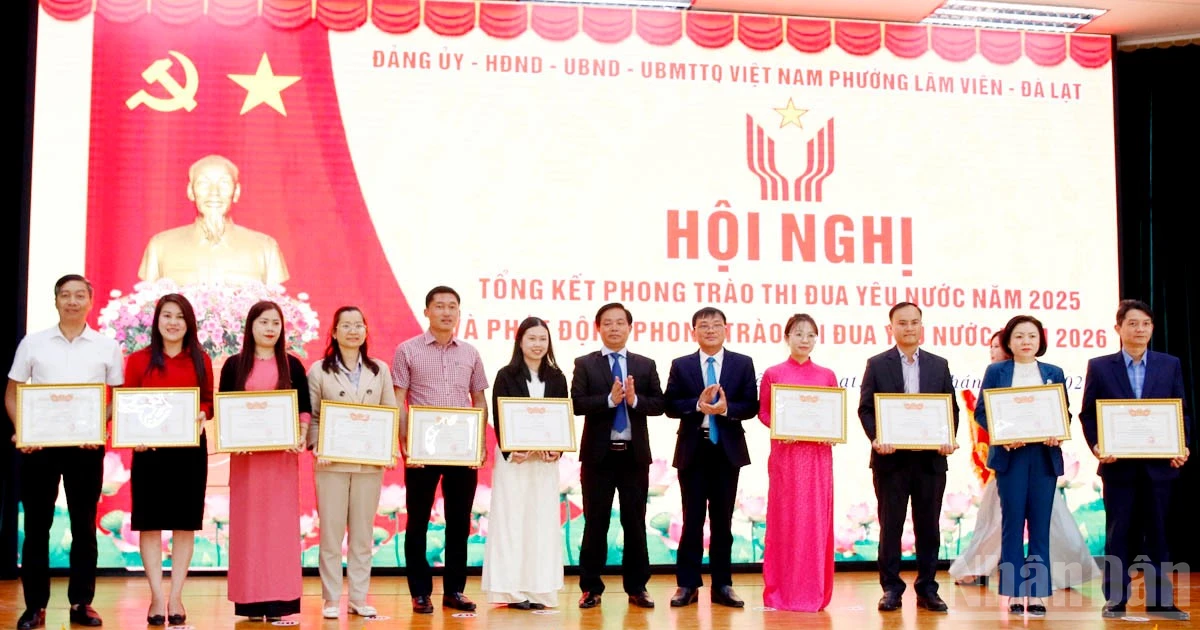 Lâm Đồng: Phường Lâm Viên-Đà Lạt triển khai hiệu quả các phong trào thi đua yêu nước