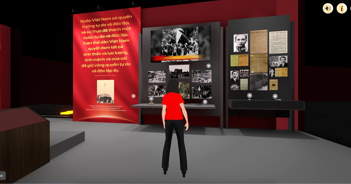 LED screens are displayed across many sections of the digital exhibition.