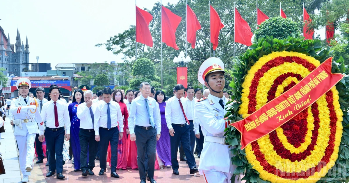Thủ tướng Chính phủ Lê Minh Hưng thực hiện các hoạt động tri ân người có công tại Hải Phòng