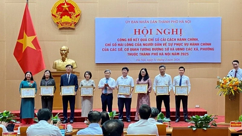 Hà Nội công bố kết quả chỉ số cải cách hành chính năm 2025