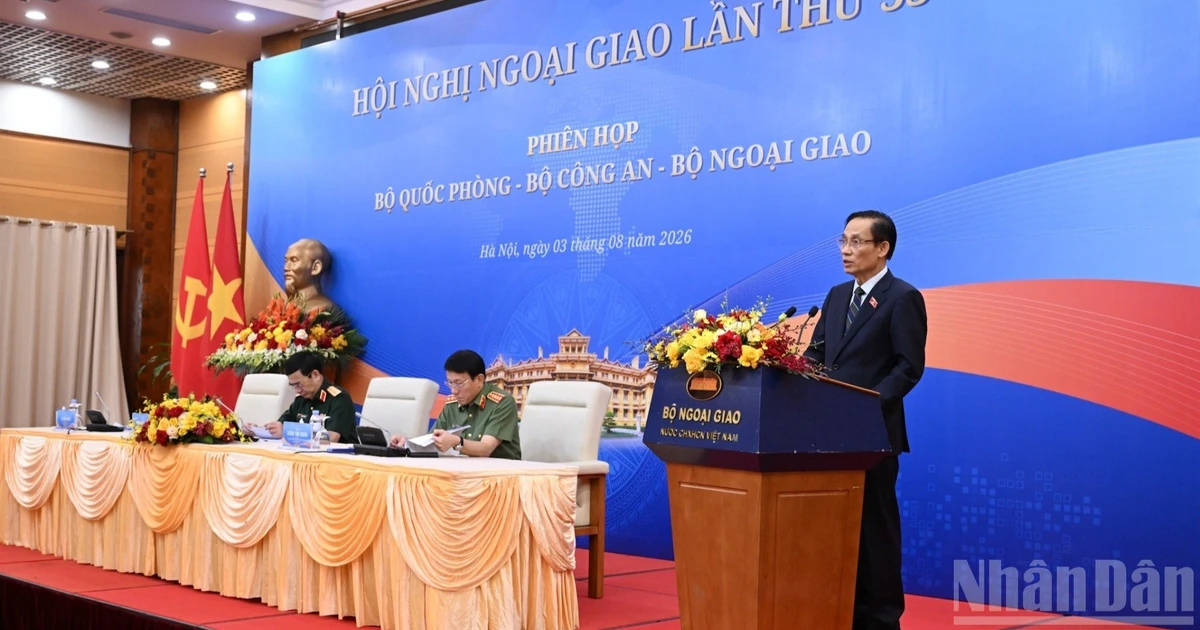 Phiên họp giữa Bộ Quốc phòng, Bộ Công an và Bộ Ngoại giao trong khuôn khổ Hội nghị Ngoại giao lần thứ 33