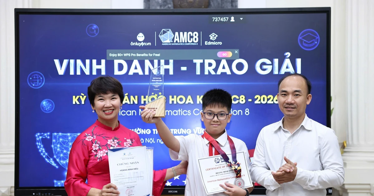 Học sinh Hà Nội đạt điểm tuyệt đối Cuộc thi Toán học AMC