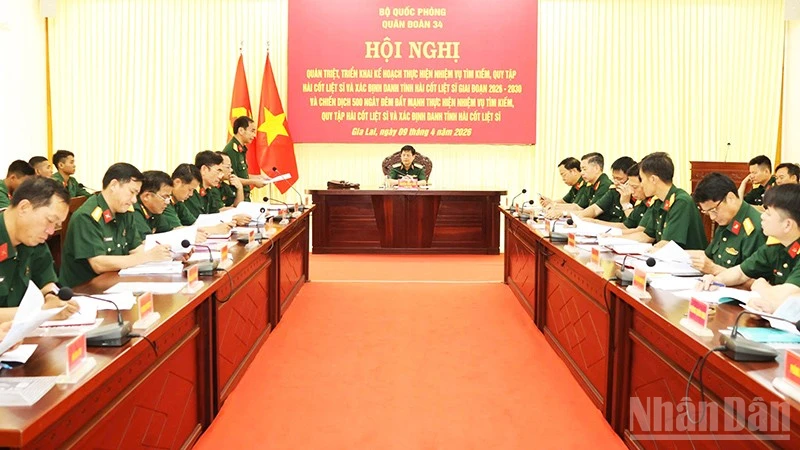 Quân đoàn 34 quyết tâm thực hiện thắng lợi “Chiến dịch 500 ngày đêm” tìm kiếm, quy tập hài cốt liệt sĩ