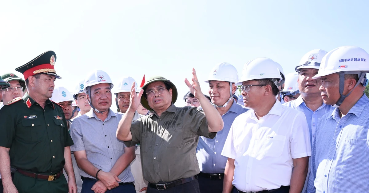越南政府总理范明正视察老街-永安500千伏输电线路工程建设进展【组图】