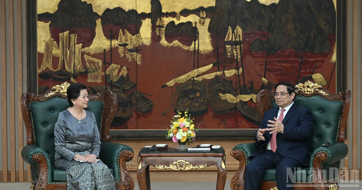 [Foto] Premier de Vietnam recibe a la saliente embajadora de Camboya