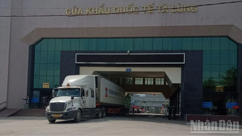The scope of regulation covers requirements for transport vehicles, drivers, service personnel, as well as the list of border gates and transport routes used for cross-border transport activities between Viet Nam and countries in the region. (Photo: NDO)