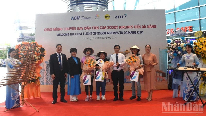 Inaugurada ruta aérea Singapur-Da Nang