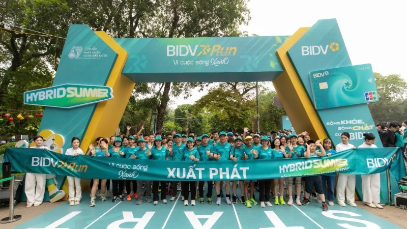 Khoảng 25.000 người tham gia giải chạy thiện nguyện trực tuyến do BIDV phát động