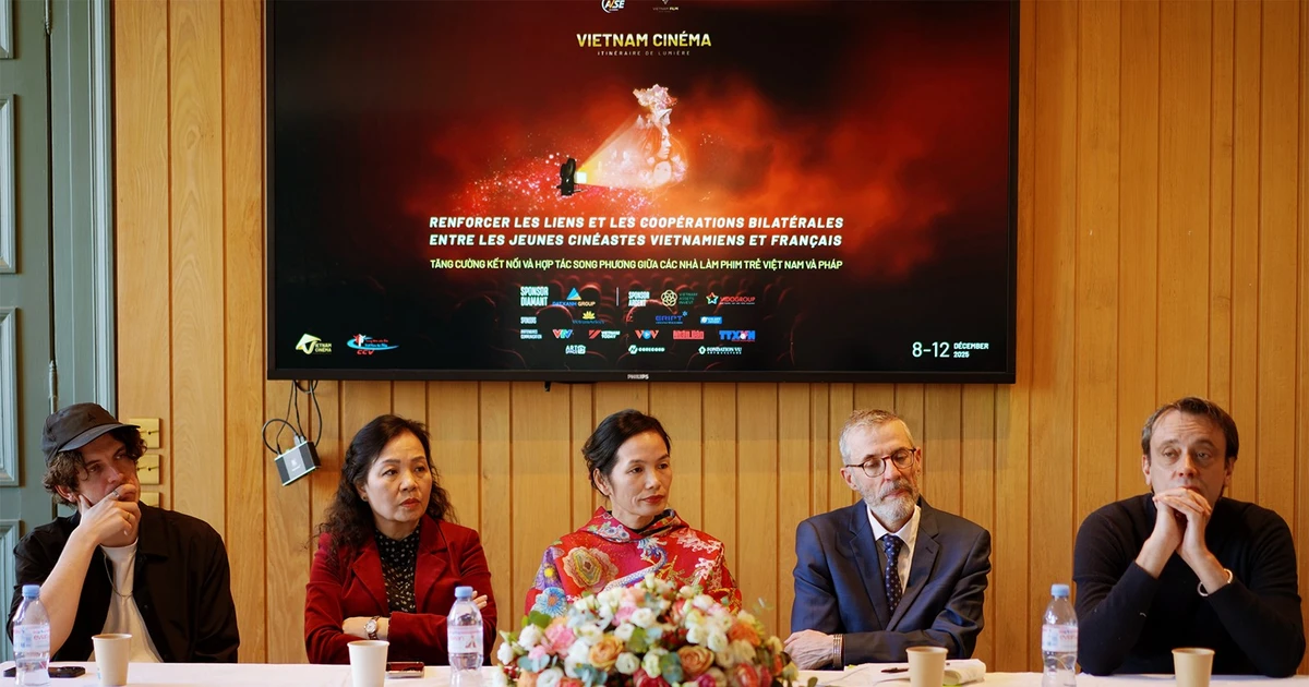 Vietnamese and French speakers exchange views during an in-depth discussion session on training and project development. (Photo: VFDA)