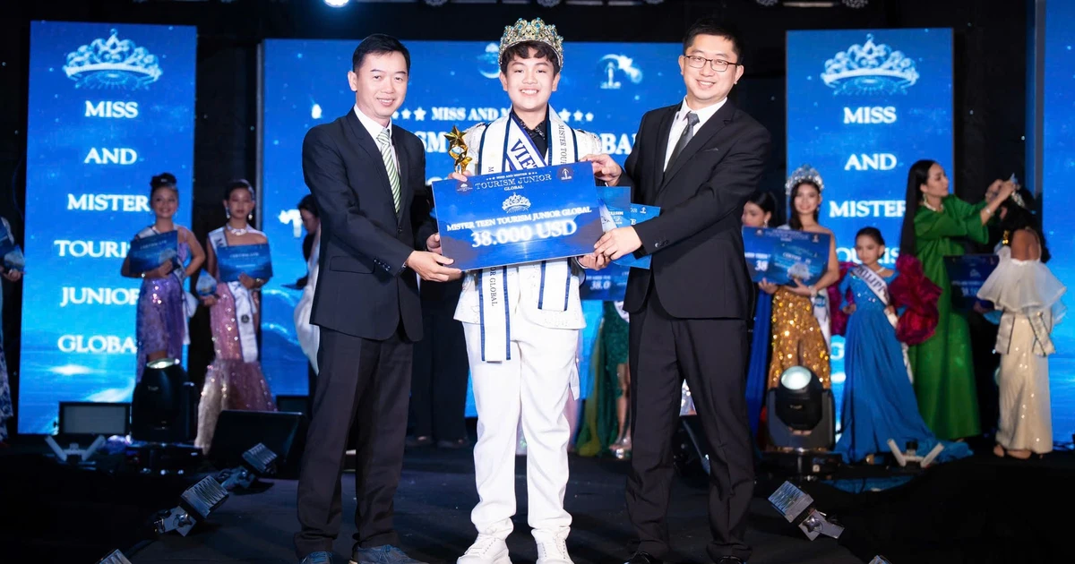Wang An Nam is crowned Mister Global Teen Tourism 2025. (Photo courtesy of Wang An Nam)