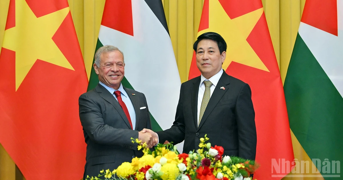 [Foto] Presidente de Vietnam se reúne con el rey de Jordania