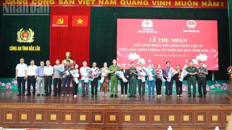 Đắk Lắk thu nhận mẫu ADN cho thân nhân liệt sĩ chưa xác định được danh tính trên địa bàn