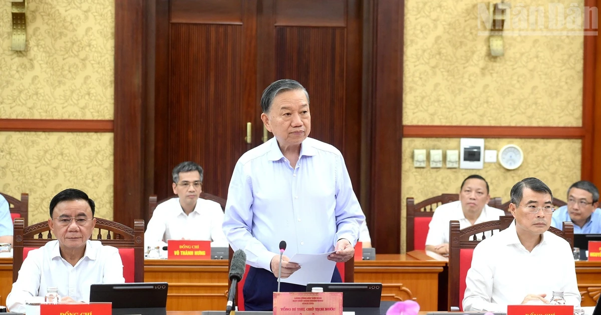 [Ảnh] Tổng Bí thư, Chủ tịch nước Tô Lâm chủ trì phiên họp Ban Chỉ đạo Trung ương về phát triển khoa học, công nghệ, đổi mới sáng tạo và chuyển đổi số