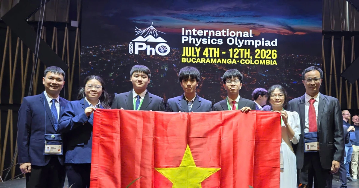 Học sinh Việt Nam đạt 4 Huy chương Vàng, 1 Huy chương Bạc Olympic Vật lý quốc tế năm 2026