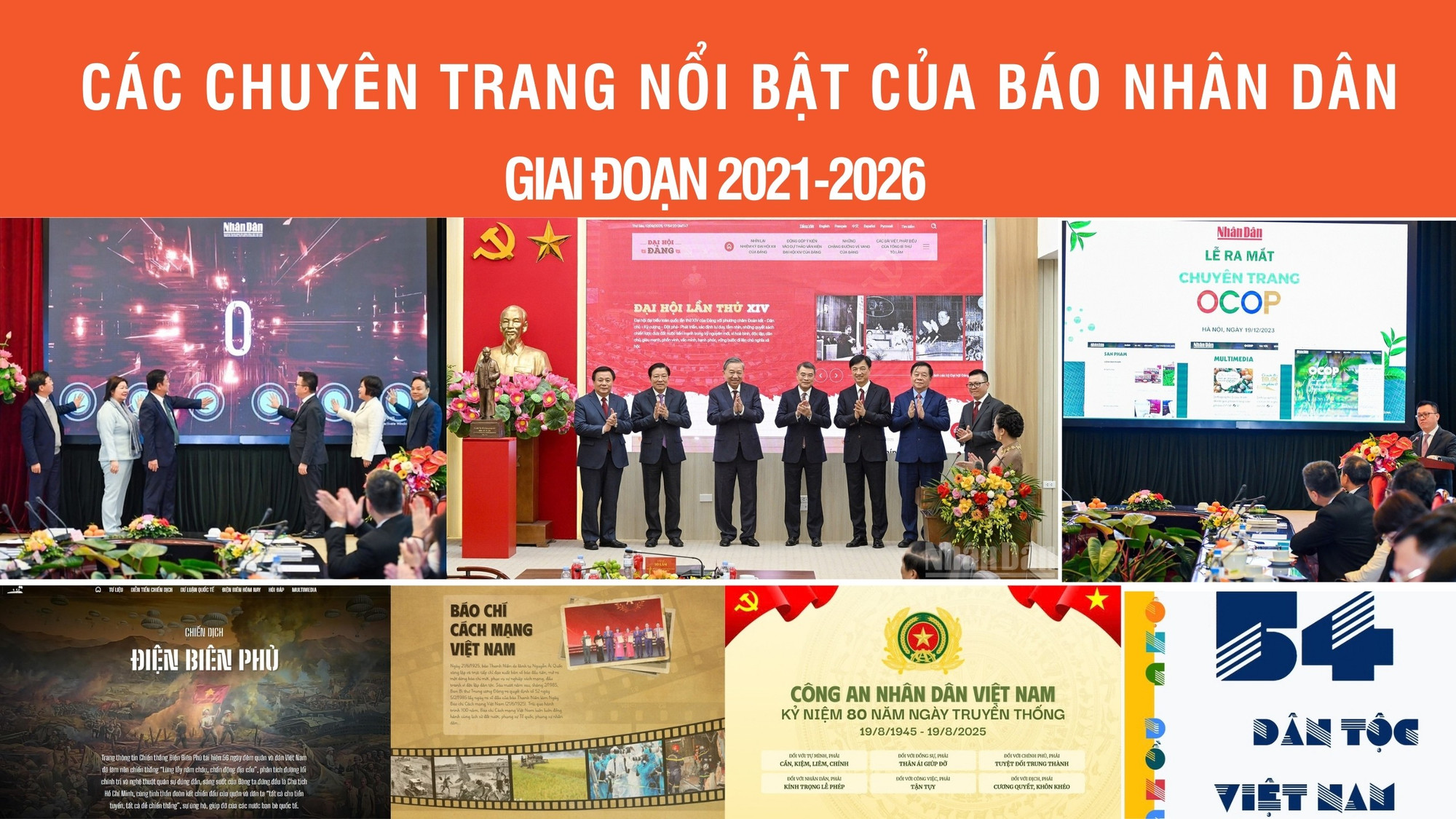Các chuyên trang nổi bật của Báo Nhân Dân giai đoạn 2021-2026