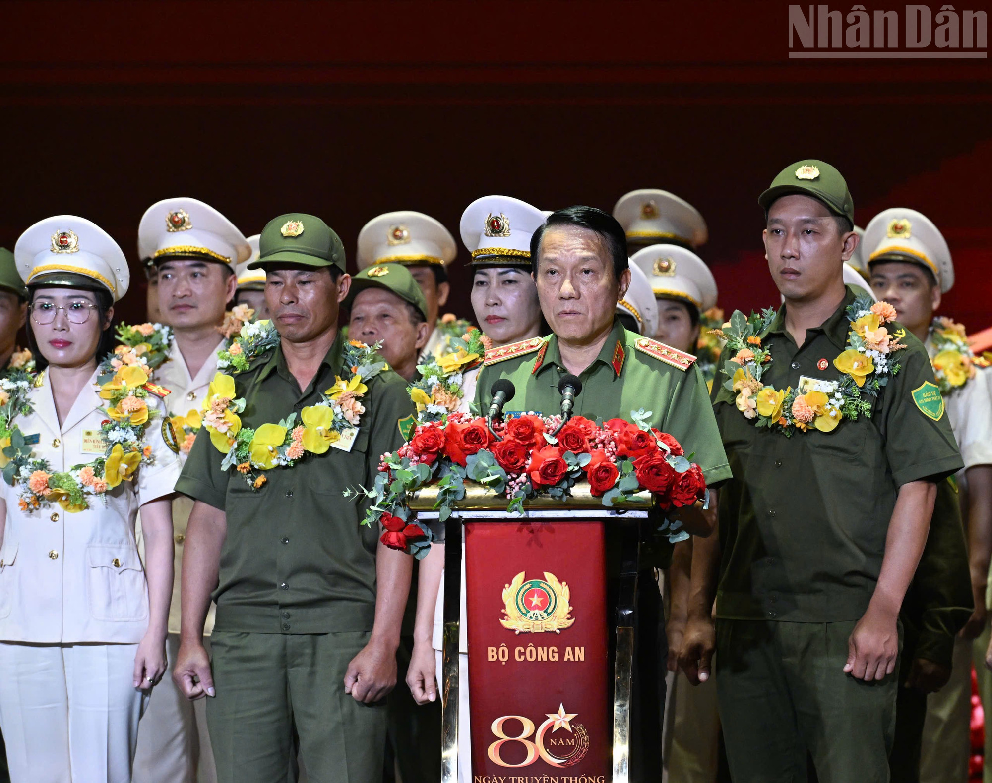 Đại tướng, Bộ trưởng Công an Lương Tam Quang phát biểu tại Đại hội. ndo_tr_z6881007299823-4d840075f39b642728bf21638c48e46d.jpg