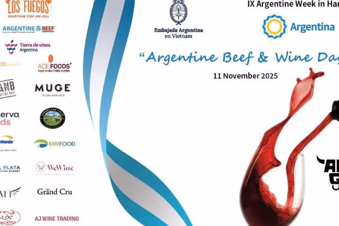 Sự kiện truyền thống Ngày Thịt bò và Rượu vang Argentina.