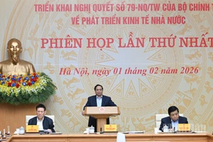 Thủ tướng Chính phủ Phạm Minh Chính chủ trì Phiên họp lần thứ nhất của Ban Chỉ đạo. (Ảnh: Trần Hải)