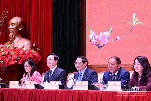 Thủ tướng Chính phủ Phạm Minh Chính chủ trì buổi làm việc với Bộ Văn hóa, Thể thao và Du lịch. (Ảnh: TRẦN HẢI)