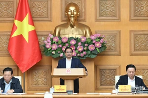 Thủ tướng Chính phủ Phạm Minh Chính chủ trì Phiên họp thứ tư Ban Chỉ đạo Trung ương về chính sách nhà ở và thị trường bất động sản. (Ảnh: Trần Hải)