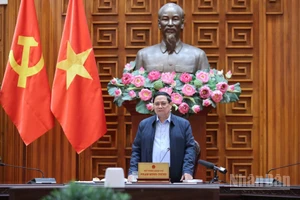 Thủ tướng Chính phủ Phạm Minh Chính kết luận cuộc họp. (Ảnh: Trần Hải)