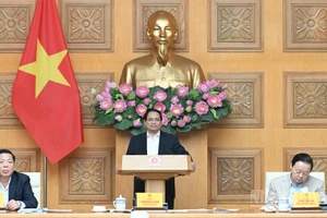 Thủ tướng Chính phủ Phạm Minh Chính chủ trì Phiên họp thứ 22 của Ban Chỉ đạo Nhà nước về các dự án, công trình giao thông trọng điểm. (Ảnh: Trần Hải)