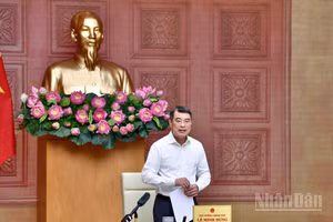 Thủ tướng Chính phủ Lê Minh Hưng chủ trì cuộc làm việc với Bộ Tài chính. (Ảnh: THANH GIANG)