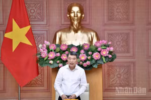 Thủ tướng Chính phủ Lê Minh Hưng chủ trì cuộc làm việc với Bộ Công thương. (Ảnh: THANH GIANG)