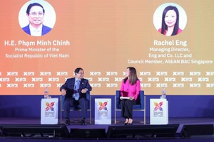 Thủ tướng Chính phủ Phạm Minh Chính dự Phiên đối thoại cấp cao trong khuôn khổ Hội nghị Thượng đỉnh Kinh doanh và Đầu tư ASEAN (ABIS) 2025. (Ảnh: Nhật Bắc/VGP)