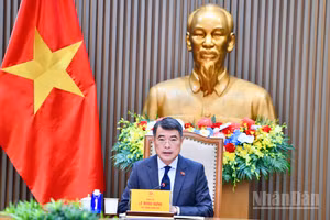 Thủ tướng Chính phủ Lê Minh Hưng điện đàm với Thủ tướng Hà Lan Rob Jetten. (Ảnh: THANH GIANG)
