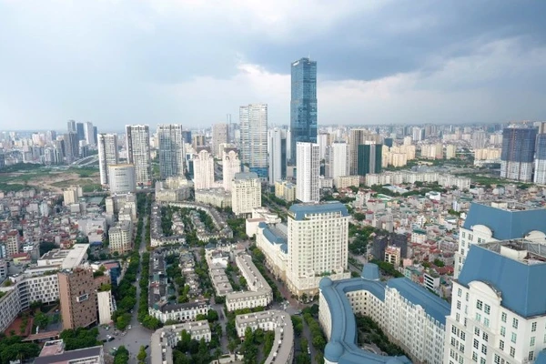 Một góc đô thị Hà Nội. (Ảnh DUY LINH)