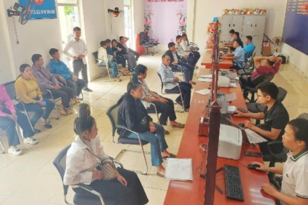 Trung tâm dịch vụ hành chính công xã Mường Chiên tỉnh Sơn La.