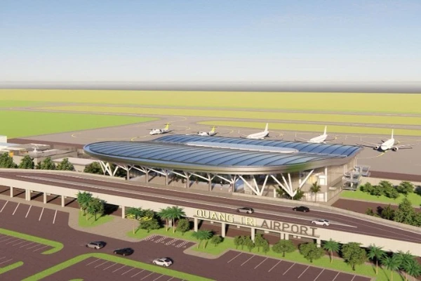 Chèn ảnh phối cảnh sân bay Quảng Trị.