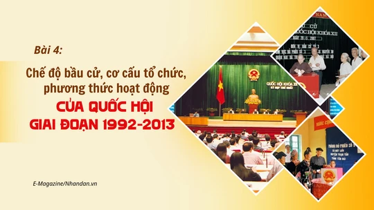Bài 4: Chế độ bầu cử, cơ cấu tổ chức, phương thức hoạt động của Quốc hội giai đoạn 1992-2013