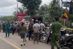 Công an tỉnh Đồng Nai đang phong tỏa hiện trường để điều tra vụ án.