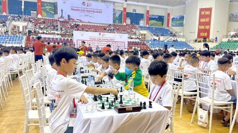 Các vận động viên thi đấu hết mình với tinh thần "Đoàn kết-Trung thực-Cao thượng-Tiến bộ". ee920e7c-3a65-4397-9a61-6770ebaff2ef-7343.jpg