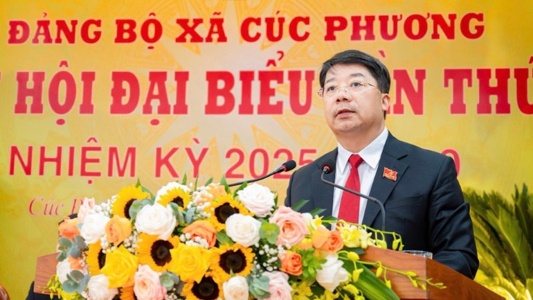 Đồng chí Nguyễn Tiến Dũng, Phó Chủ nhiệm Ủy ban Kiểm tra Tỉnh ủy Ninh Bình phát biểu chỉ đạo Đại hội. img-0618-6050.jpg