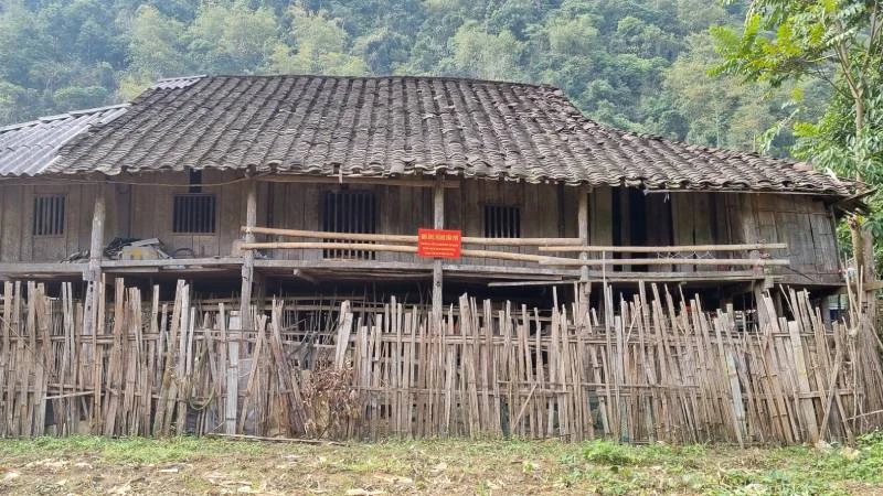 Ngôi nhà sàn ông Hoàng Văn Phù, nơi diễn ra Đại hội đại biểu Đảng bộ tỉnh Lạng Sơn lần thứ Nhất, từ ngày 15 đến 19/6/1948.