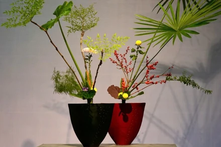 Vẻ đẹp tinh tế của các tác phẩm tại triển lãm Ikebana Hà Nội lần thứ 8.
