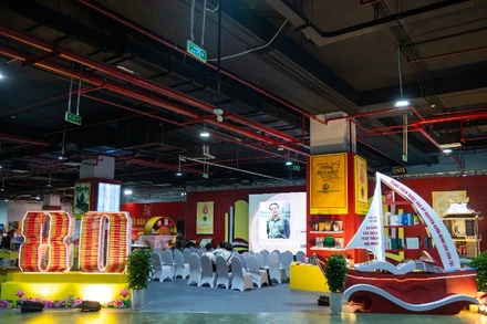 Không gian trưng bày thành tựu của ngành xuất bản.