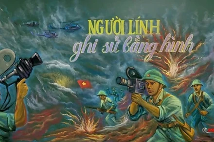 Hình ảnh trong phim tài liệu “Người lính ghi sử bằng hình”.