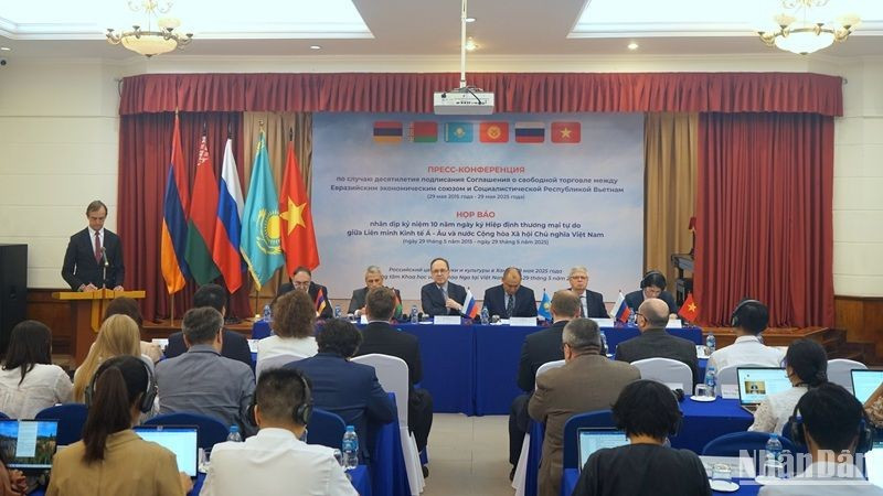 Hiệp định Thương mại tự do giữa Việt Nam và Liên minh kinh tế Á-Âu (EAEU) được triển khai từ nhiều năm nay. (Ảnh: TRUNG HƯNG) image-3.jpg