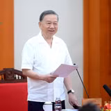 Tổng Bí thư, Chủ tịch nước Tô Lâm phát biểu kết luận tại buổi làm việc với Ban Tổ chức Trung ương. (Ảnh: ĐĂNG KHOA)