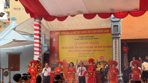 Khánh thành quần thể di tích lịch sử Nhà thờ Ngô Thì Nhậm