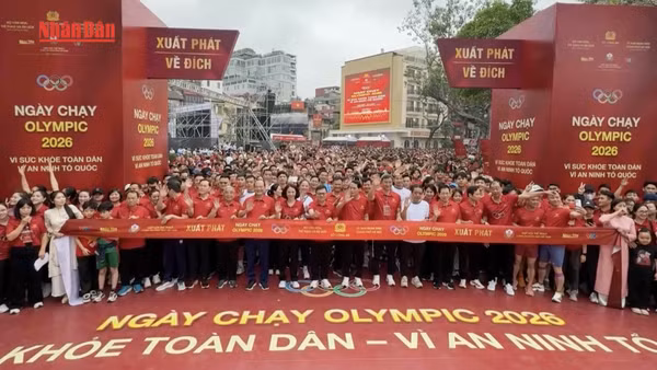 [Video] Sôi động Ngày chạy Olympic: Vì sức khỏe toàn dân-Vì an ninh Tổ quốc 