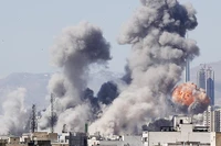 Một mục tiêu ở Iran bị tấn công trong xung đột. Ảnh: IPA
