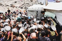 Nạn đói đang bao trùm người dân Dải Gaza. Ảnh: CNN