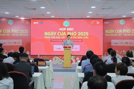 Quang cảnh buổi họp báo. (Ảnh: Ban tổ chức)