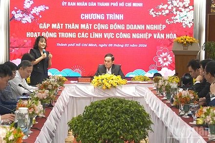 Quang cảnh buổi gặp mặt. (Ảnh: LINH BẢO)