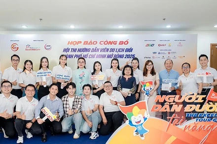 Một số thí sinh tham gia hội thi. (Ảnh: Sở Du lịch Thành phố Hồ Chí Minh)